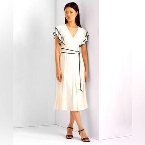 Lauren Ralph Lauren Georgette Flutter Dress NWT